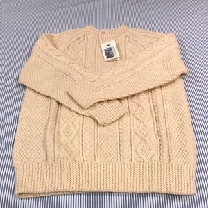 Irish Aran hand knit sweater